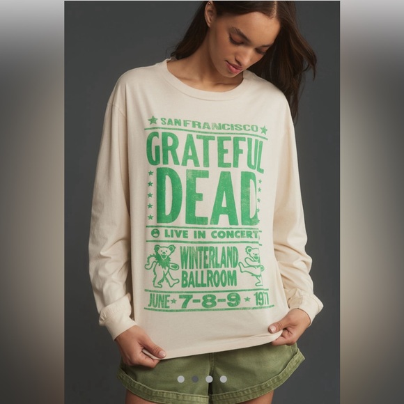 COPY - Anthropologie Letluv Grateful Dead Concert Long Sleeve Graphic Tee - Picture 2 of 7